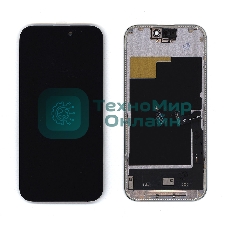 Дисплей (модуль) для Apple iPhone 15 Pro в сборе с тачскрином черный (Soft Oled)