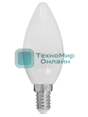 Лампа светодиодная Ресанта LL-R-C37-6W-230-4K-E14 свеча, 6 Вт, нейтр., Е14