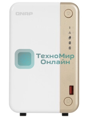 Сетевое хранилище channel QNAP TS-262-4G NAS 2 HDD trays, 2 x M.2 NVMe PCIe Gen 3 x1, 2-core Intel Celeron N4505 2.9 GHz, 4 Gb RAM (4Gb max), 1x2.5 Gigabit Ethernet, Slot PCIe Gen 3 x2, 2 USB 3.2 Gen 2 (10Gbps) Port, 2xUSB USB 2.0 port, 1xHDMI 2.0