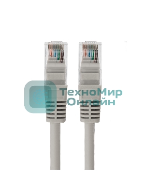 Пaтч-корд U/UTP Rexant, cat.5e, RJ45-RJ45, неэкранированный, LSZH серый, 1,5м