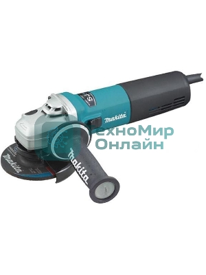 Угловая шлифовальная машина Makita 9565CR ф125мм, 1400Вт, 12000об\м, 3.5кг, кор, муфта SJS, плавный пуск, anti-restart