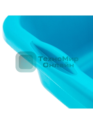 Таз пластмассовый прямоугольный 25 л, бирюзовый, HomePalisad