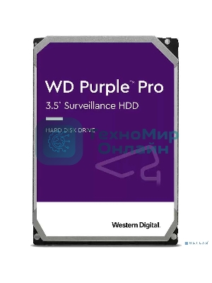 Жесткий диск Western Digital Original SATA-III 12Tb WD121PURP Video Purple Pro (7200rpm) 256Mb 3.5
