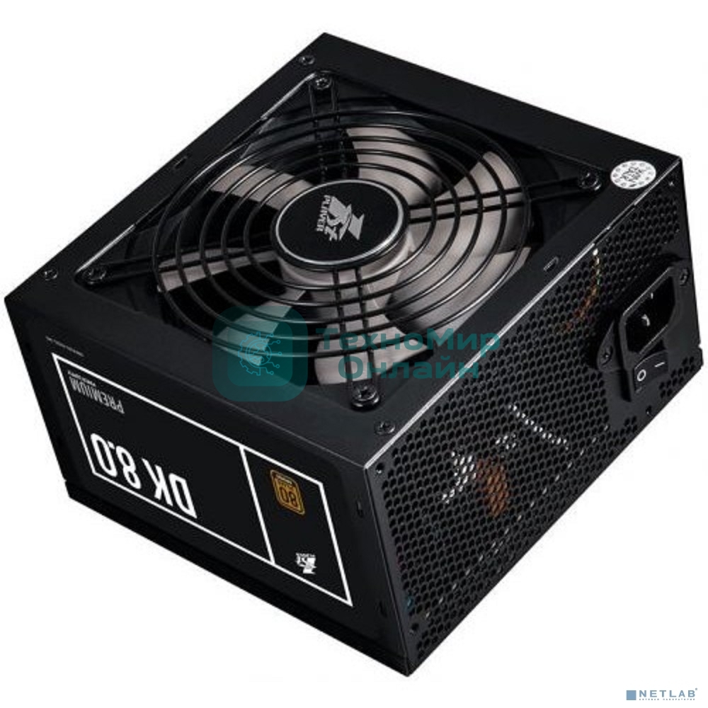 Блок питания 1STPLAYER DK PREMIUM 800W, 800Вт, 80 PLUS Bronze, 120мм, черный