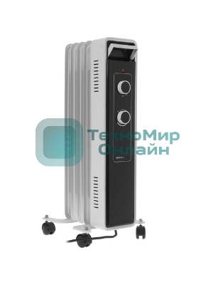Обогреватель масляный Centek CT-6221-5 (5 секций) белый, 400/600/1000 Вт, 12,5 м2, 3 режима, термостат
