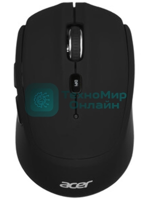 Мышь беспроводная Acer OMR040 черный, 1600 dpi, радиоканал, USB, кнопки - 6