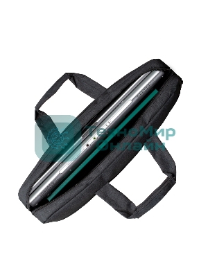 Сумка для ноутбука ExeGate Business ECC-215 Black, черная, полиэстер повышенной плотности 600D, 15.6