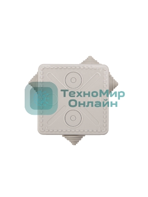 Коробка распределительная Rexant наружного монтажа с откидной крышкой 80х80х50 мм, IP54