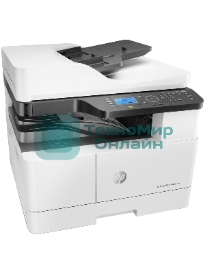 МФУ лазерное HP LaserJet MFP M443nda (8AF72A), A3, ч/б, печ. до 25 стр/мин. (А4) до 13 стр/мин. (А3), скан. до 21 стр/мин., 1200 x 1200 dpi (печать) 600x600dpi (скан.), USB, RJ-45