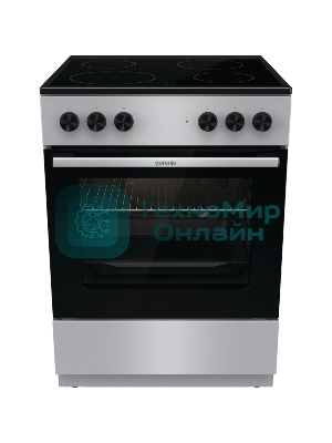 Плита электрическая Gorenje GEC6A11SG серый, конфорок 4 электрических, духовка 65 л, 60 см x 85 см x 60 см