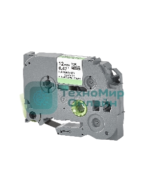 Кассета с лентой S'OK by Sakura Printing TZED31 для Brother, черный на зеленом, 12мм/8м, наклейка