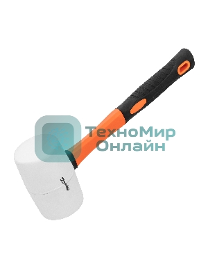 Киянка резиновая Sparta 680 г, белая резина, фибергласовая рукоятка