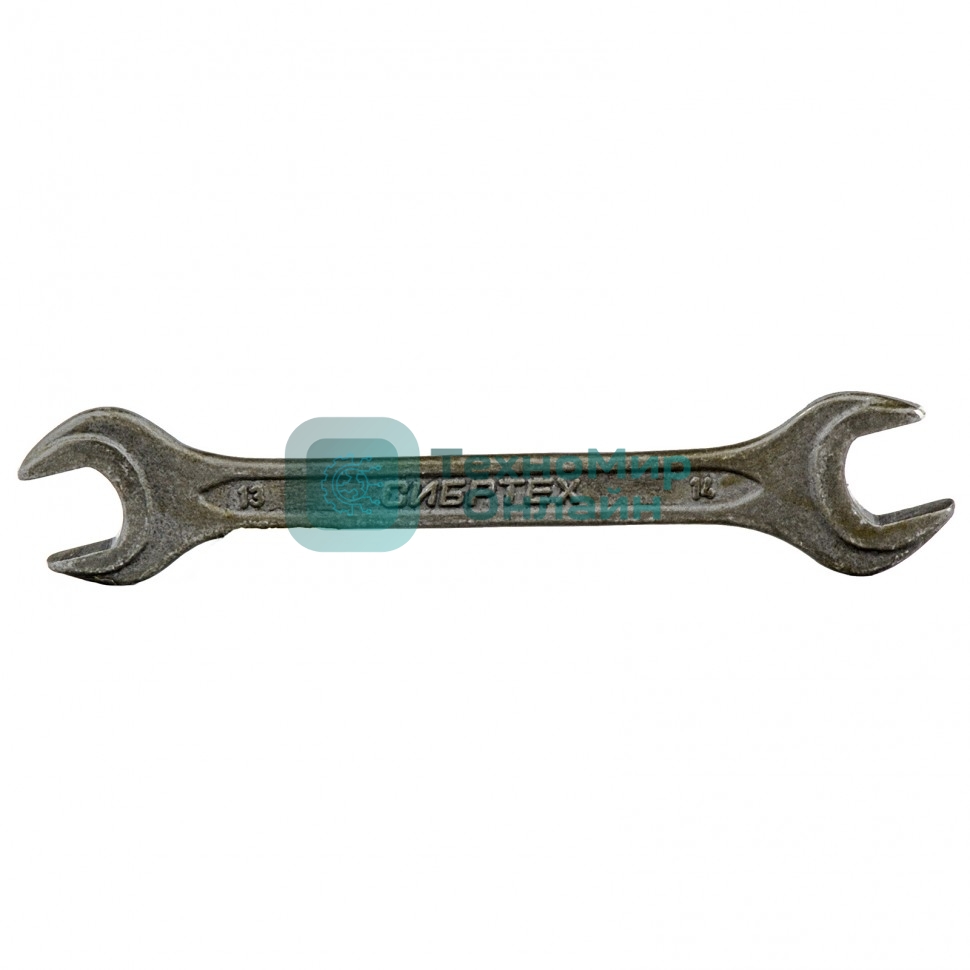 Ключ рожковый Сибртех,13 х 14 мм, CrV, фосфатированный, ГОСТ 2839