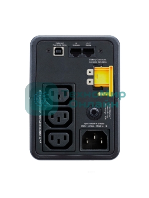 Источик бесперебойного питания APC Back-UPS 500VA/300W, 230V, 3xC13, USB, Data/DSL protect.,1 year warranty