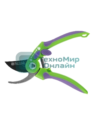 Секатор прямого реза Palisad 215 мм, регулировка захвата, двухкомпонентные рукоятки