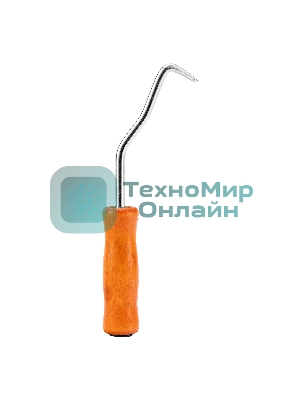 Крюк для вязки арматуры Сибртех 210 мм, деревянная рукоятка