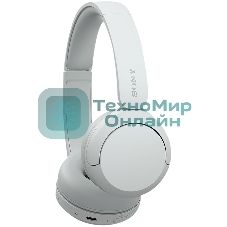 Беспроводные наушники Sony WH-CH520 белый, накладные, Bluetooth, быстрая зарядка, до 50 ч