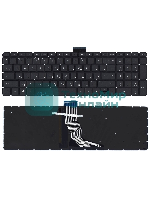 Клавиатура для ноутбука HP 15-BW 250 G6 черная с подсветкой