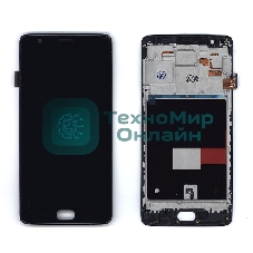 Дисплей для OnePlus 3T (TFT) черный c рамкой
