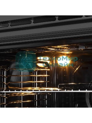 Шкаф духовой электрический Maunfeld AEOD60103G1, 60л, дверца с 3 стеклами, графит