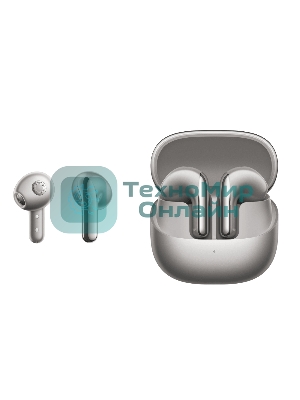 Наушники TWS Xiaomi Buds 5 серый, вкладыши, Bluetooth, активное шумоподавление, до 6 ч