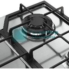 Варочная поверхность MONSHER MSG 63 Acier, газ, High-Tech, 58 см, автоматический электроподжиг, газ-контроль, форсунки под сжиженый газ, SABAF конфорки, чугунные решетки, нержавеющая сталь