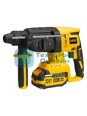 Перфоратор аккумуляторный Denzel бесщет. RHH-BL-20-28, 3 Дж, Li-Ion, 20 В