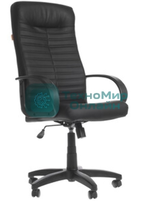 Кресло Chairman 480 LT черный, экокожа, 120 кг
