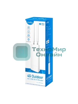 Маршрутизатор AC1200 Wi-Fi 4G LTE Cat 6 Gigabit Router, 4 10/100/1000M RJ45 Ports, Nano SIM Slot, Quectel module inside,build-in 4G LTE modem, 300Mbps at 2.4GHz + 867Mbps at 5GHz, Internal Antennas, PPTP/L2TP/OpenVPN/WireGuard VPN, DNS over Cloudflare/Google/Quad9, DDNS, SMS, Band locking, TR069, TR111, Cudy Mesh Support