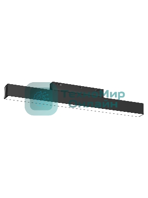 Трековый линейный светильник Ambrella light GL4455 BK черный IP20 10W 3CCT 3000-6000K SMART 48V 120° 304*22*45