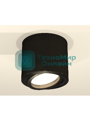 Светильник Ambrella Light XS7402001 SBK/PBK черный песок/черный полированный MR16 GU5.3 (C7402, N7002)