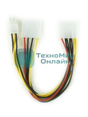Разветвитель питания Cablexpert CC-PSU-4, Molex->Molex + ATX 4 пин