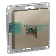 Механизм розетки компьютерной AtlasDesign RJ45 шампань SchE ATN000583