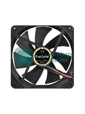 Вентилятор для корпуса ExeGate EX14025B4P-PWM черный, 140 мм, 1200 об/мин, 28 дБ, 4 pin