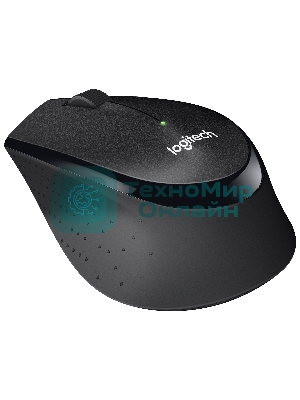 Мышь беспроводная Logitech M330 SILENT PLUS черный, 1000 dpi, радиоканал, USB, кнопки - 3