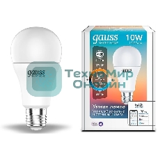 Лампа Светодиодная Gauss Smart Home DIM+CCT E27 A60 10 Вт 1/10/100