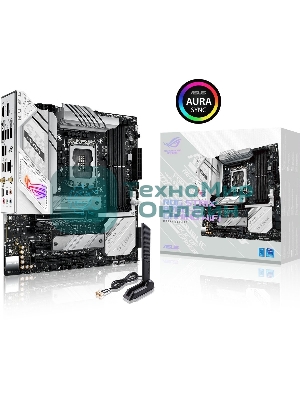 Материнская плата ASUS ROG STRIX B760-G GAMING WIFI, LGA 1700, Intel B760, 4xDDR5, 4xSATA, 2xM.2, 1xPCIe 5.0 x16, 1xPCIe 4.0 x4, 1xHDMI, 1xDP, 1x 2.5Gb LAN, 1xUSB-A 3.2 Gen 2, 2xUSB-A 3.2 Gen 1, 4xUSB-A 2.0, 1xUSB-C 3.2 Gen 1, 1xUSB-C 3.2 Gen 2x2, 5x3.5 мм, 7.1, mATX