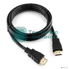 Кабель Cablexpert HDMI CC-HDMI4-5, 19M/19M, v2.0, медь, позол.разъемы, экран, 1.5м, черный, пакет