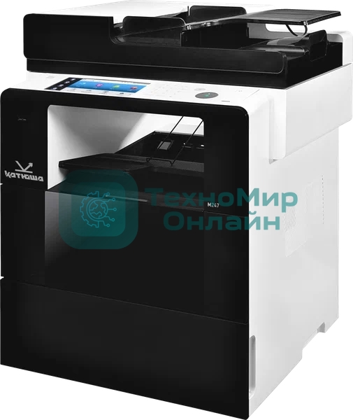 МФУ лазерное Катюша M247ep, A4+, ч/б, печ. 47 стр/мин., скан. до 60 стр/мин., 1200 x 1200 dpi (печать) 600 x 600 DPI (скан.), USB, Ethernet, Wi-Fi - российская сборка