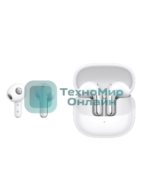 Наушники TWS Xiaomi Buds 5 белый, вкладыши, Bluetooth, активное шумоподавление, до 6 ч