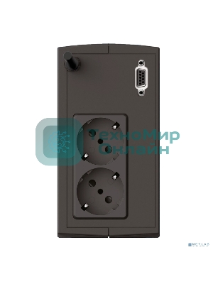 Источник бесперебойного питания Сайбер Электро СТАРТ ПЛЮС-700ВА-ЕВРО Линейно-интерактивный 700ВА/360Вт RS-232(2 EURO) (12В/5А·ч)