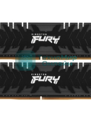 Оперативная память Kingston Fury Renegade, DDR4, 16Gb (1x16GB), 4000MHz, CL19, DIMM, с радиатором, черный