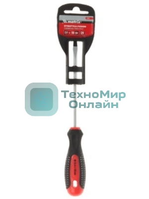 Отвертка Matrix Fusion 11412 SL4,0 х 100 мм, CrV, 3-х компонентная рукоятка 