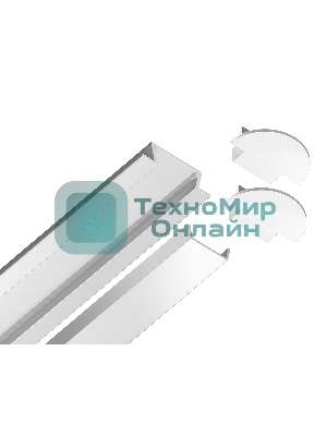 Алюминиевый профиль Ambrella light GP1001WH белый 2000*21.5*6.8