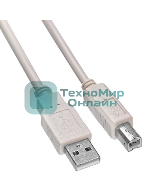 Кабель Buro Кабель USB2.0-AM/BM (1.8м) Медь