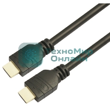 Кабель аудио-видео LAZSO WH-111 HDMI (m)/HDMI (m) 35м. позолоченные контакты черный
