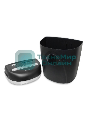 Шредер ГЕЛЕОС Уничтожитель документов УП23-4 DIN P-4 (4 ур-нь секр.), фрагмент 3,9х35мм, 14-16 лист (70г/м2), CD/пл.карты/скрепки/скобы, 23 л.