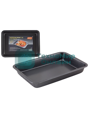 Противень для выпечки Mallony из карб. стали с антиприг. покр-м MAL-K001L, р-р 33.5x23.5x3.8 см