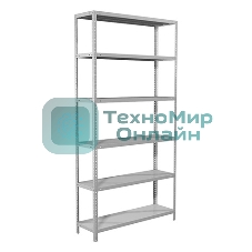 Металлические стеллажи Стеллаж MS 200/100х30/6 (Размеры внешние (ВхШхГ) 2000х1000х300 мм, 6 полок, с единой стойкой)