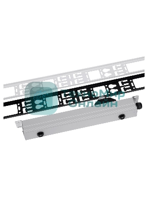 Вертикальный кабельный органайзер в шкаф, ширина 150 мм 42U, черный